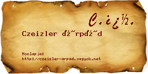 Czeizler Árpád névjegykártya
