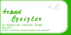 arpad czeizler business card