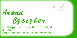 arpad czeizler business card